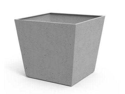 3695 4 keter kvetinac beton square planter light grey