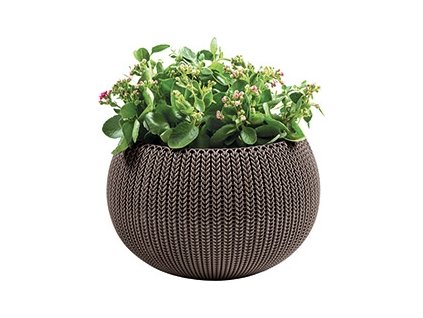 3704 3 keter kvetinac cozy m zavesny hnedosedy