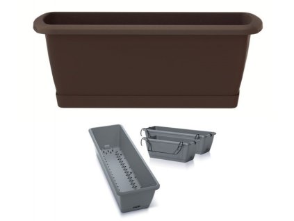 4787 1 truhlik se zavlazovacim systemem a drzakem respana easycare 39 7 cm hnedy