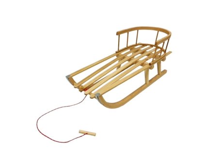 977 2 detske drevene sanky s operkou