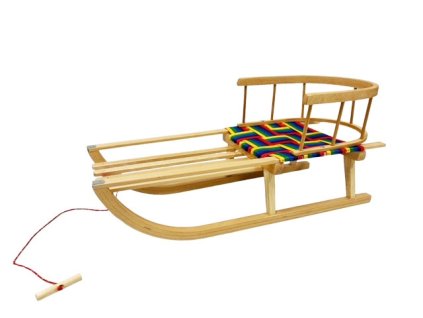 980 2 detske drevene sanky s operkou vespagarden