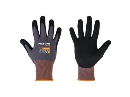 16451 ochranne rukavice bradas flex grip sandy nitril vel 10