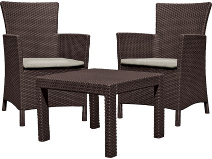 17937 balkonovy set allibert rosario hneda kremova