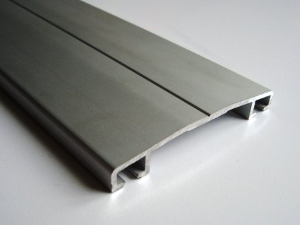 Krycí oblá hliníková lišta šíře 60mm, stříbrný ELOX (Délka (mm) 7000 mm)
