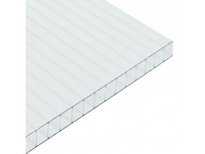 Komůrkový polykarbonát EXOLON 10mm 2/10 opál (mléčná, bílá) (Délka desky - komůrek  (mm) délka 2000 mm, Šířka desky (mm) šířka 2100 mm)