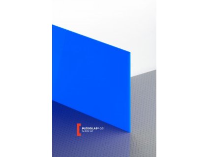 Plexisklo lité PLEXIGLAS GS modrá 5H01 síla 3mm, (Propustnost světla 4 %, Rozměry Plexiskla 1010 x 2030 mm)