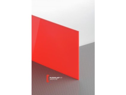 Plexisklo extrudované PLEXIGLAS XT červená 3N570 síla 3mm, (Varianta Doplnit variantu)