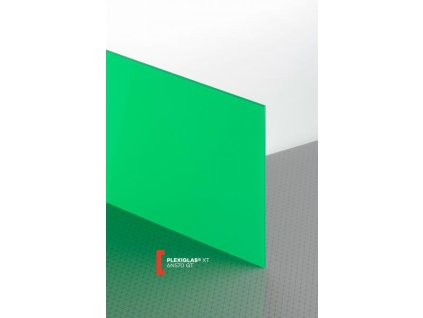 Plexisklo extrudované PLEXIGLAS XT zelená 6N570 síla 3mm, (Varianta Doplnit variantu)