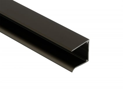 Ukončovací AL U profil jednoduchý - hnědý ELOX na 10mm (Délky Cena za bm (včetně DPH))