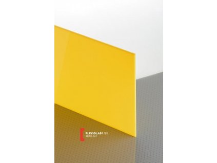 Plexisklo lité PLEXIGLAS GS žlutá 1H01 síla 4mm, NA DOTAZ s příplatkem (Varianta Doplnit variantu)