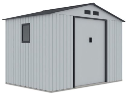 5875 zahradni domek na naradi hudson 9x6 light grey