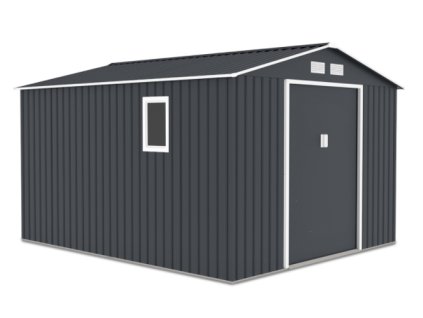 5884 zahradni domek na naradi hudson 9x10 cold grey