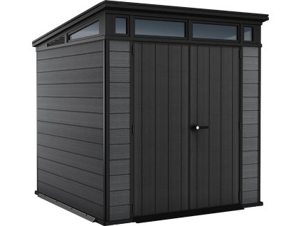 17317 zahradni domek keter cortina 7x7 214 x 218 x 226 cm sedy