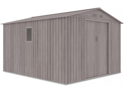 6154 zahradni domek na naradi hudson 277x319cm light wood