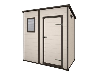 17898 zahradni domek keter manor pent 6x6 185 x 185 x 200 cm bezovy