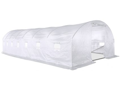 17201 4 zahradni foliovnik bily 4x10m 40m2 se dvema vchody