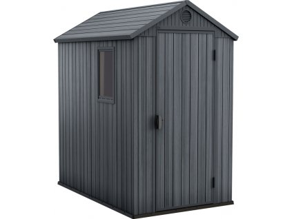 Zahradní domek Keter Darwin 4x6 - 126 x185 x 205 cm - šedý (Barva Šedý)