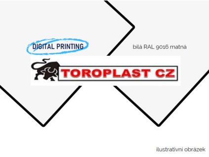 ZenitBOND 3mm Al 0,21 print RAL9016 / bílý mat RAL9016 II. (Rozměry BOND 2000 x 4050)