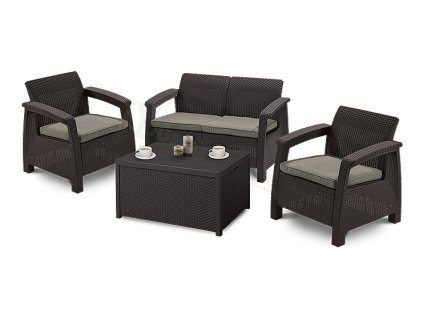 263 zahradni set allibert corfu box brown