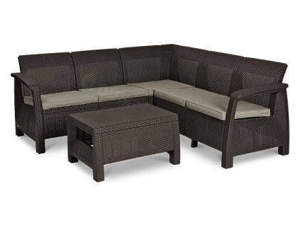 311 zahradni set corfu relax set brown