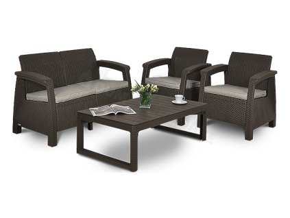 947 zahradni set allibert corfu max 2 brown