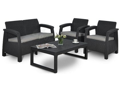 950 zahradni set allibert corfu max 2 graphite