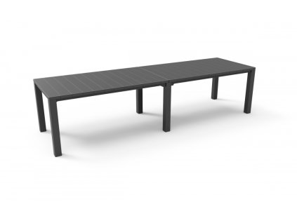 16589 jidelni stul keter julie double 295 x 90 x 74 5 147 5 x 180 x 74 5 grafitovy