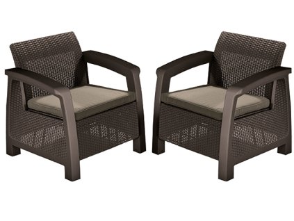 8816 zahradni set keter bahamas duo set brown