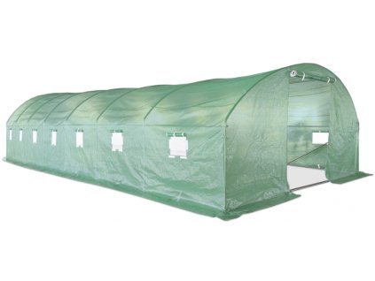 18985 zahradni foliovnik vespagarden 4x10x2 3m 40m2 2 x dvere zeleny