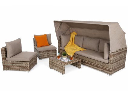 16538 vigo zahradni sestava z technoratanu ginger brown