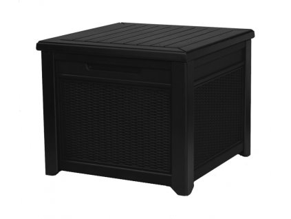 17127 zahradni ulozny box keter cube rattan deck box brown