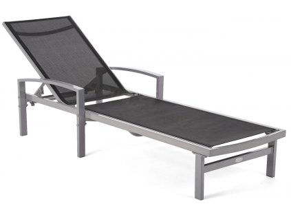 9425 zahradni lehatko caravela silver black