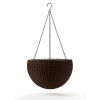 326 zavesny kvetinac keter hanging sphere hnedy