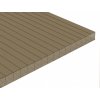 Komůrkový polykarbonát EXOLON BF 7/16 mm bronz (Rozměry komůrkových PC desek Cena za m2 (včetně DPH))