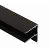 Ukončovací AL U profil s prodlouženou hranou - antracit na 16mm (Délky Cena za bm (včetně DPH))