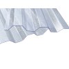 Trapézové polykarbonátové desky 76/18 struktura LIGHTPIU - čirá (Rozměry trapézových desek Cena za m2 (včetně DPH))