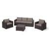 Zahradní nábytek KETER California 3-Seater Set - Brown + Warm Taupe