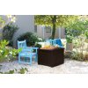 3044 4 zahradni ulozny box keter cube wood deck box 208 l hnedy