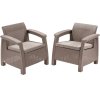 3407 4 zahradni sada corfu ii duo 75 x 70 x 79cm cappucicno