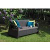 Zahradní pohovka Allibert Corfu Love Seat MAX - Graphite
