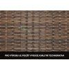 3275 7 rohova sedaci souprava z technoratanu canvas brown