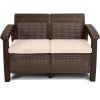 9239 zahradni pohovka keter corfu love seat sofa brown