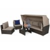16547 vigo zahradni sestava z technoratanu brown mat brown melange