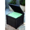 17127 1 zahradni ulozny box keter cube rattan deck box brown