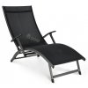 Zahradní Alu lehátko Relax Black