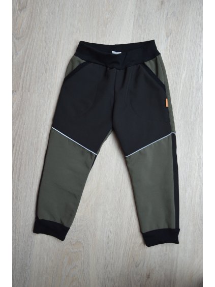 104 Soft kalhoty  khaki 104