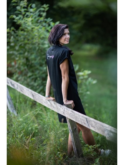 Šaty Live your life černé