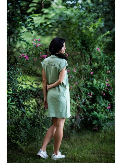 Šaty Live your life mint