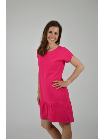 Šaty ELEONORA sytě růžové