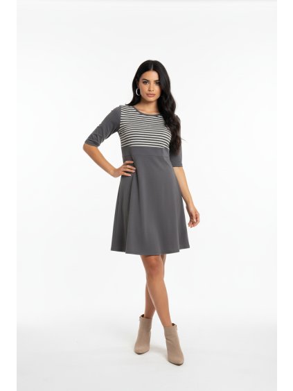 Šaty VIVIEN 3/4 - pruhy vel. 40